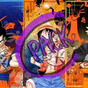 PACK: Dragon Ball Z-One Piece-Naruto« Luffy-Son Goku-Naruto»