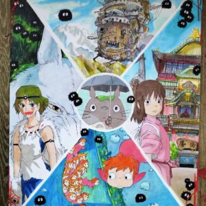 Dessin fait main- Classique Ghibli